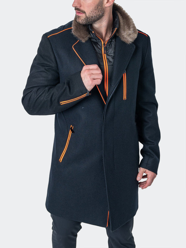 Maceoo Jacket | Peacoat CaptainOrange Blue