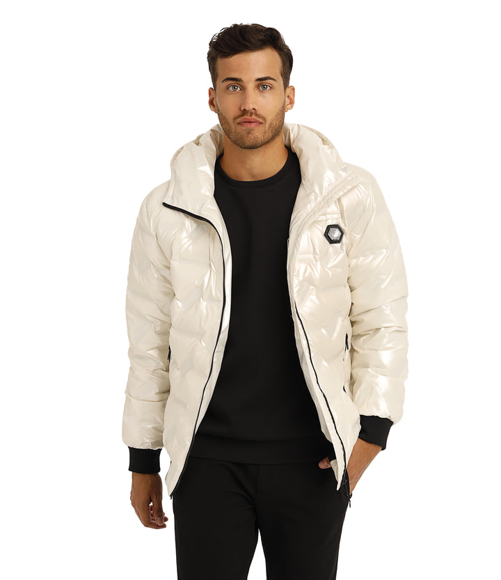 Bertigo Jacket | Wolf White Down Filled Coat