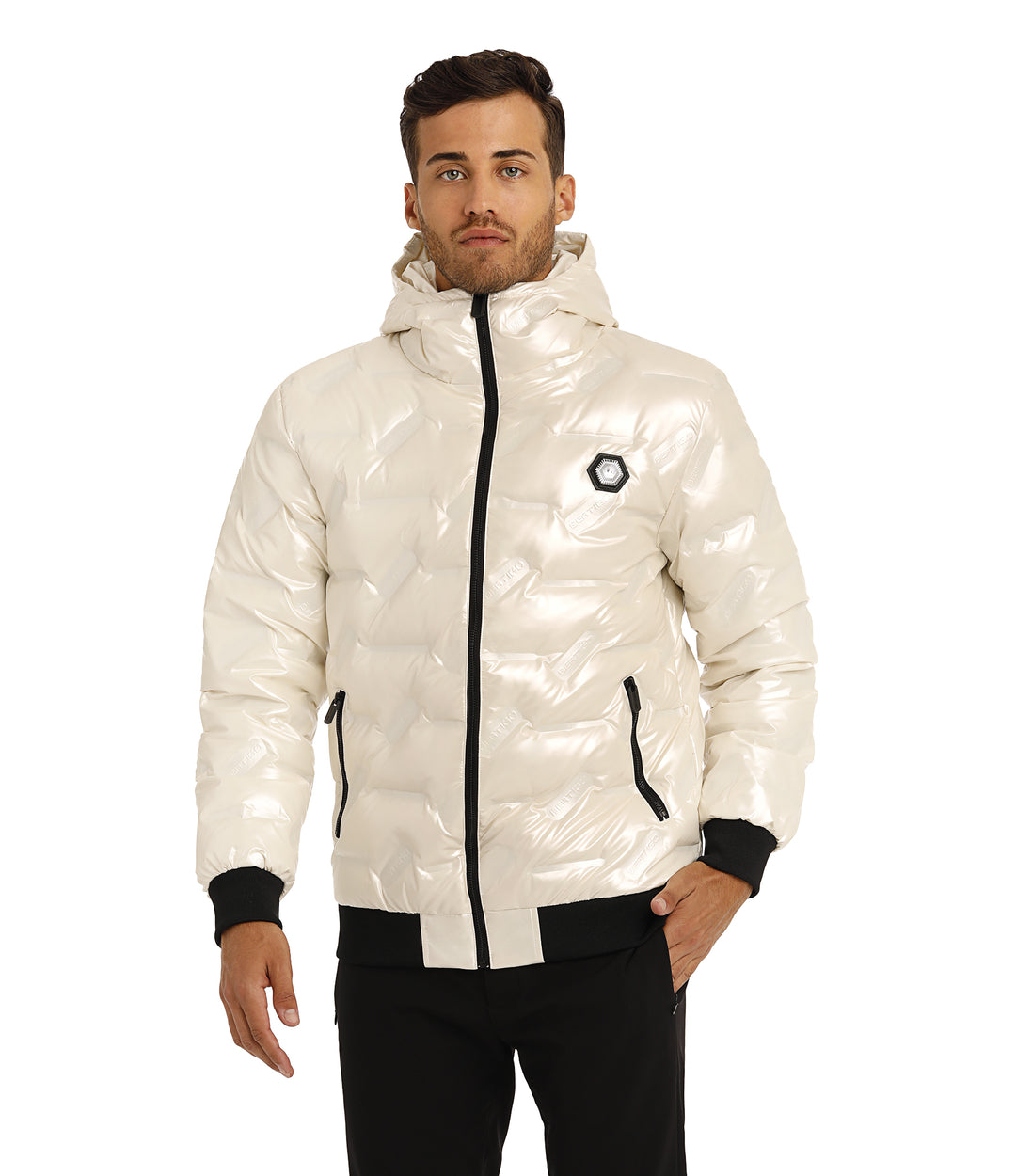 Bertigo Jacket | Wolf White Down Filled Coat