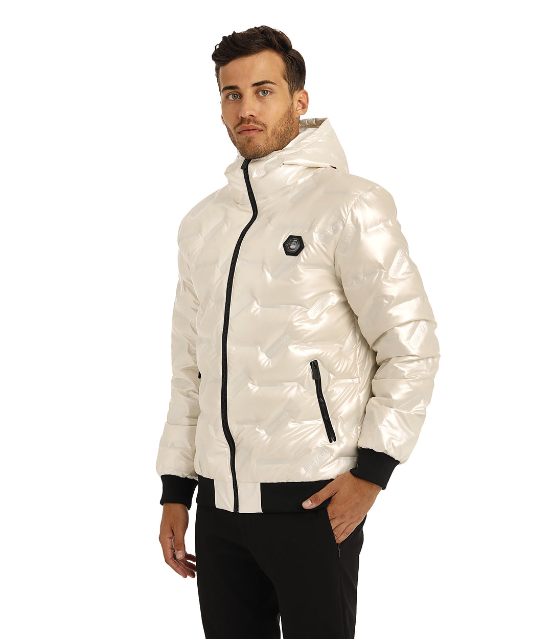 Bertigo Jacket | Wolf White Down Filled Coat