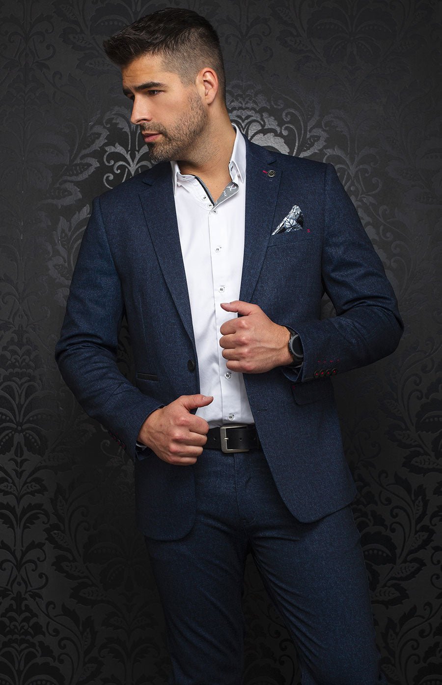 Blazer | Stewart, navy - AU NOIR