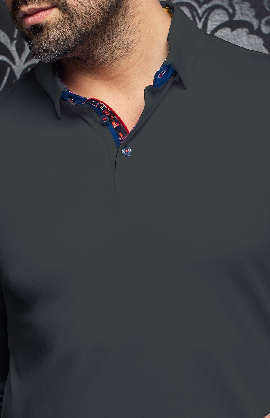 Au Noir Falcon Long Sleeve Polo